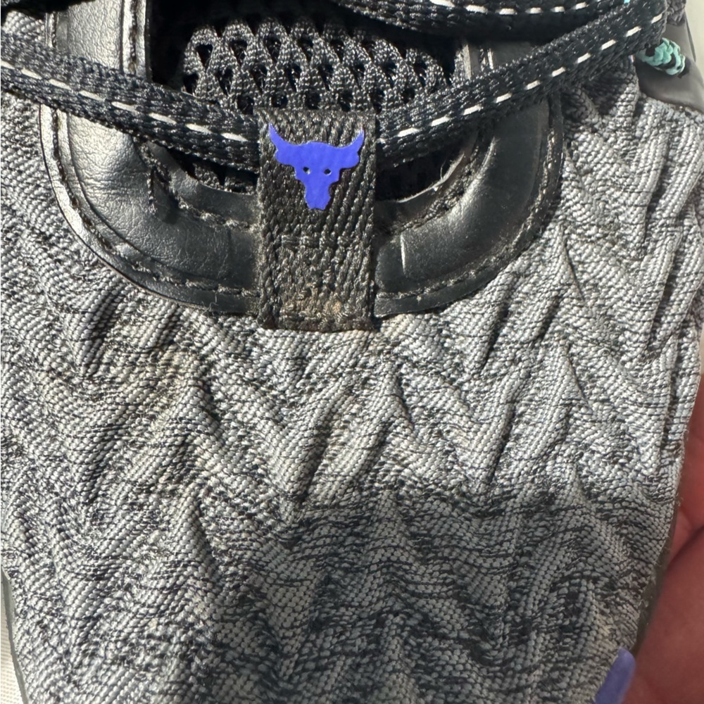 Under Armour Project Rock 6 HOVR Training Shoes – Black Neptune – 8 - Picture 15 of 15